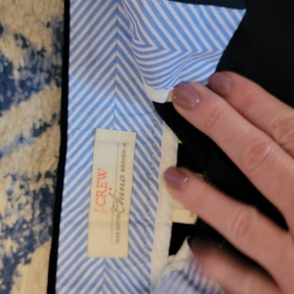 J. CREW sz 2 navy Chino shorts WS48 - Picture 2 of 3